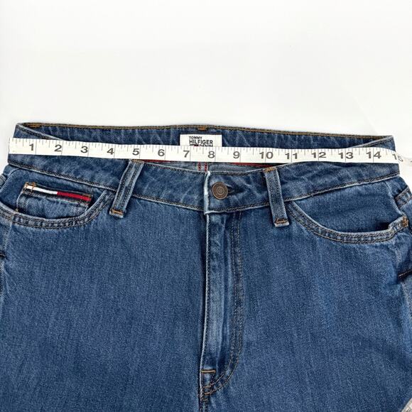 Tommy Hilfiger Women's Side Snaps Wide Leg Blue Jeans Size 6 - Picture 9 of 12